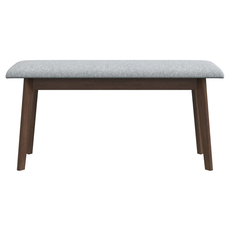 Fabric Upholstered Solid Wood Bench, 18" H x 47" W x 13" D