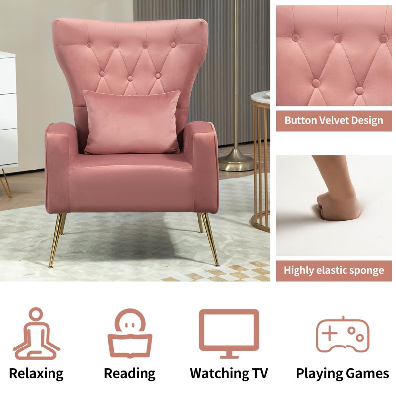 Fauteuil Ireal, Rose