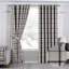 Groover Check Eyelet Room Darkening Curtains-848543814-872276482