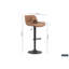 Bueche Swivel Upholstered Faux Leather Adjustable Height Bar Stool with Steel Frame-900145414