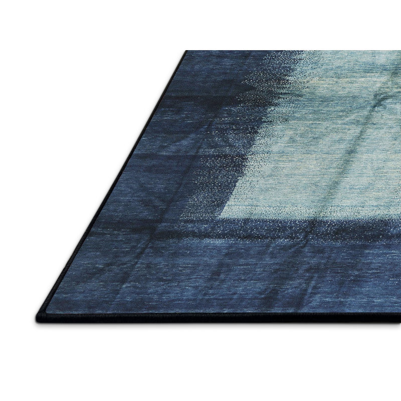 Tapis bleu / jaune / rouge Adalen, Rectangle 5 pi x 7 pi