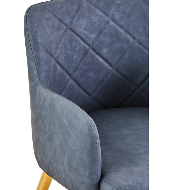 Tufted Leather Side Chair