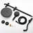 5-Setting Handheld Shower - Matte Black Dual Head Wall Mounted 1.8 Gpm 3 Spray Patterns Corrosion & Scratch Adjustable Joint System 5 Settings Holes Diverter Valve Hand Slide Bar Swivel Spout Hose