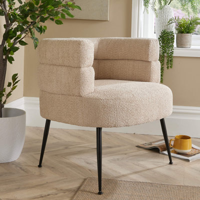 Chamelle Wide Upholstered Barrel Chair