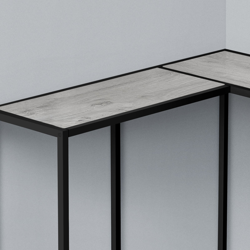 Accent Table, Console, Entryway, Narrow, Corner, Living Room, Bedroom,Contemporary, Modern, Gray