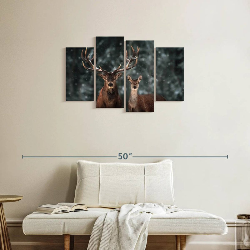 Deer Couple, 22" H x 36" W