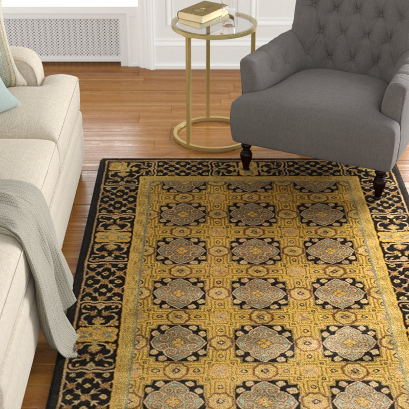 Tapis oriental en laine touffeté à la main Ardell, Rectangle 7 pi 6 po x 9 pi 6 po