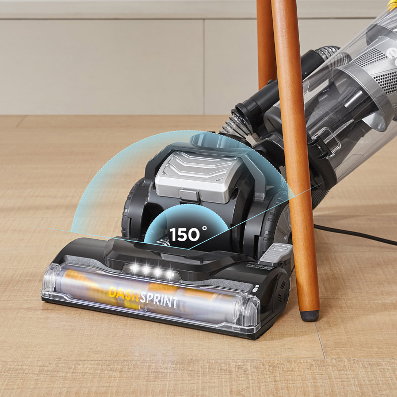 Comfee Bagless Upright Vacuum, Black/Yellow