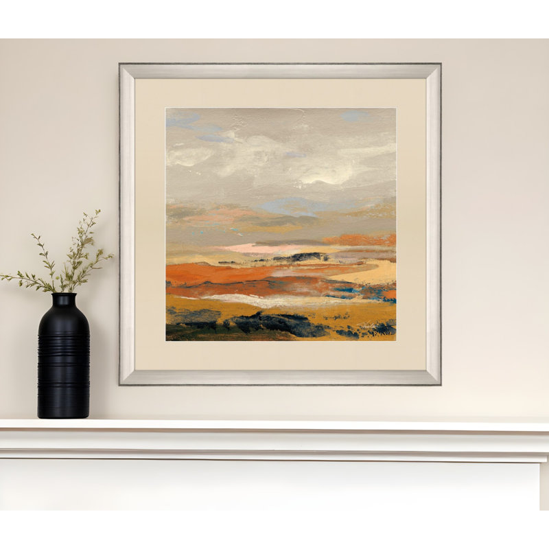Warm Bay II Silver Framed Print Wall Art