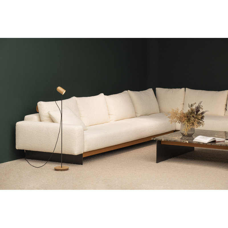 Onfa Floor Lamp, Walnut, Brass