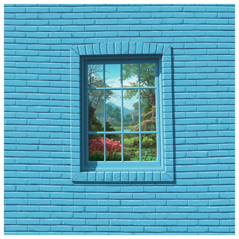 Coussins décoratifs Blue Brick, 16 x 16 pouces