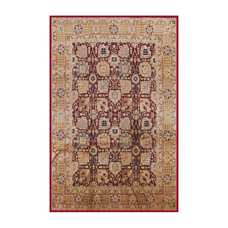 Tapis oriental brun / rouge, Rectangle 5 pi x 7 pi