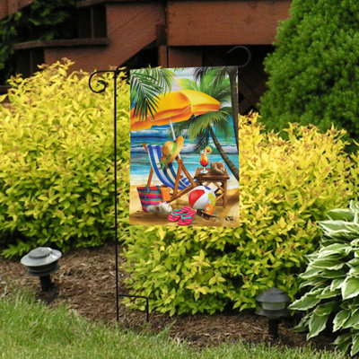 Welcome To Paradise Beach Garden Flag