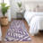 Premium Machine Washable Prisco Purple Rug-722428271