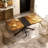 55.11'' -70.86"Retro Rectangular Dining Table-1441296111