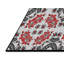 Tapis rouge/noir tissé à la machine-1847822222