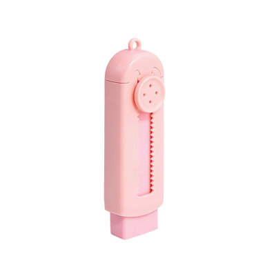 P lastic sliding eraser Rubber Eraser Sliding And Telescopic Eraser Soft And Cute Eraser Push-pull Type Eraser With Plastic Cover Suitable For Students Children Office Home Use