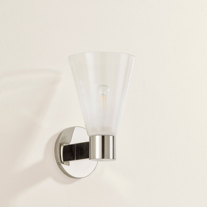 Alma 1 Light Wall Sconce, Polished Chrome
