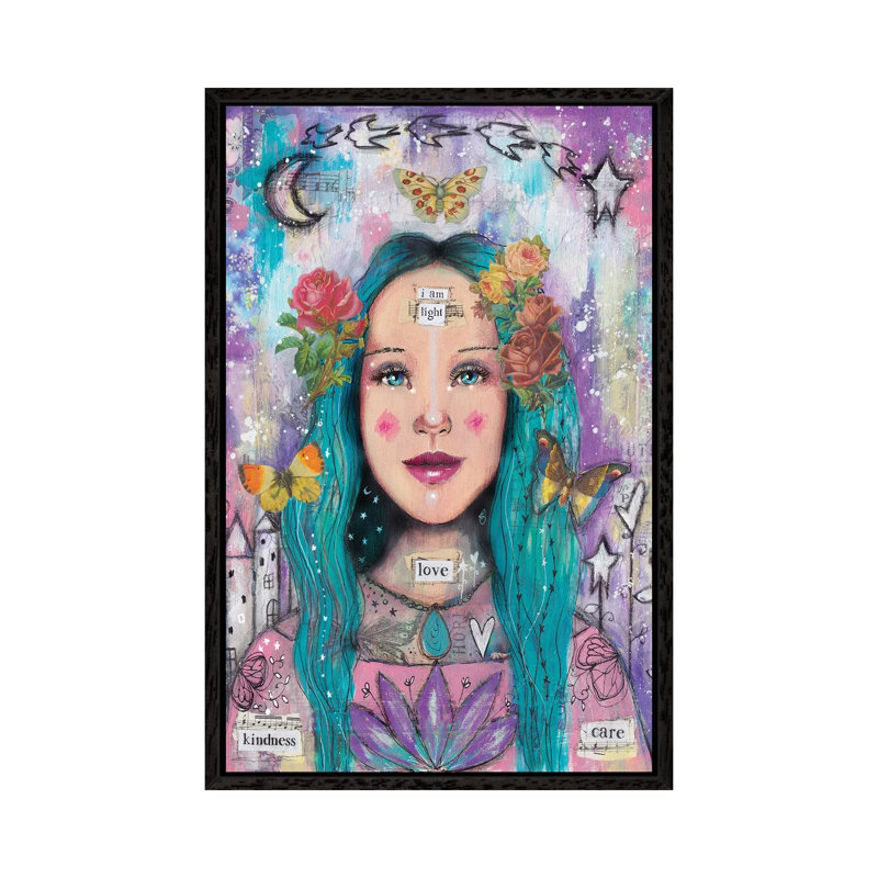 Super You by Tamara Laporte - Print on Canvas, 152.5 cm H x 101.5 cm W, Black Framed