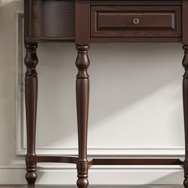 Console American Retro, H 35,43 po x l 47,24 po x P 14,96 po, Brun