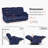 81.5" W Zero Gravity 3-Seater Power Reclining Sofa with Massage & Heat-190271150