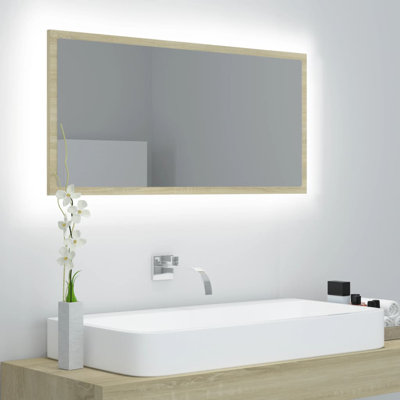 Engineered Wood Flat Wall Mirror