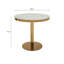 Round Marble Top Metal Base Dining Table