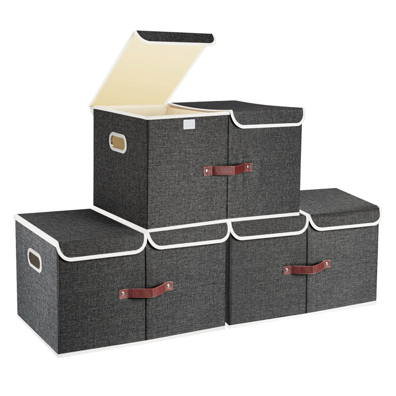 Ebern Designs Storage Boxes Box, Black