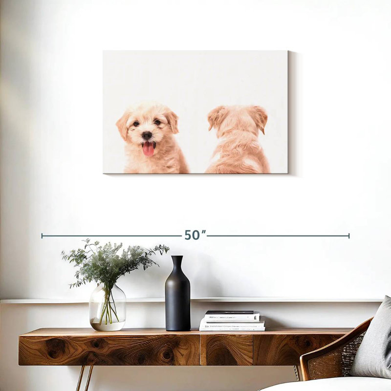 Portrait d'un chiot Brampt, H 20 po x l 30 po