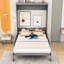 Lit escamotable mural en bois avec canapé-106408947-106408956