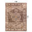 Tapis brun châtaignier traditionnel antidérapant lavable à la machine-1835315793