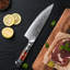Couteau de chef 8 po Inferuno Gyuto AUS10 Seasco Seido Knives - Acier inoxydable à haute teneur en carbone - Manche en érable