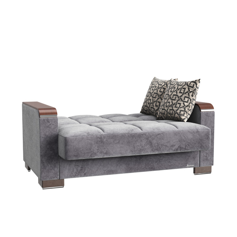 Grey Microfiber With Storage Function - X Collection Modern Living Upholstered Extra Convenient Seating
