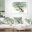 Coussin lombaire aquarelle paysage enneigé