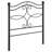  Callie Metal Twin Open Frame Headboard Matte Black