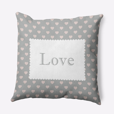 E By Design Polyester Throw Pillow In Gray