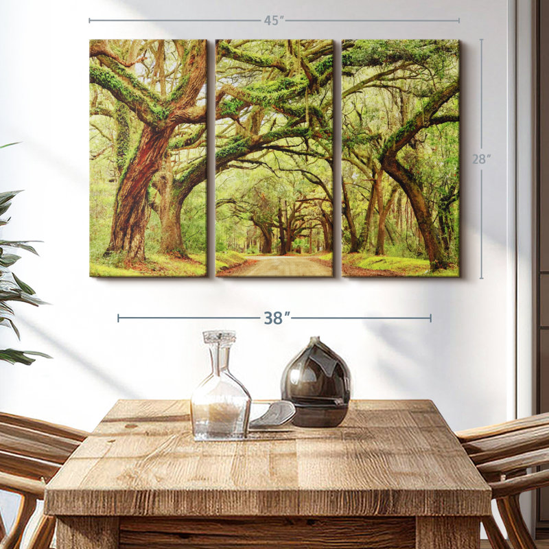 «Charleston Oak Forest» sur toile, H 28 po x l 45 po x P 1,25 po