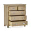 Jeremey Solid Wood 85cm W 5 - Drawer Chest of Drawers