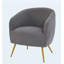 Fauteuil d'appoint en velours côtelé-644719285