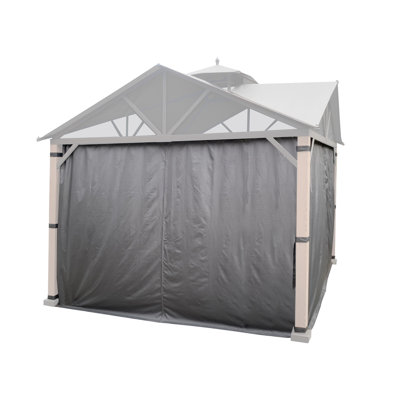 APEX GARDEN 10' x 10' Privacy Curtain Set for The Style Selections Gazebo Model #TPGAZ2307