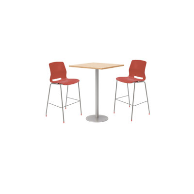 Ensemble de table de salle à manger carrée 30 "et chaise