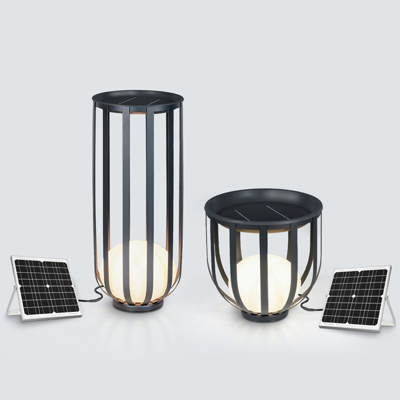 VIVZONE LED Outdoor Floor Lamp Set of 2 | Wayfair