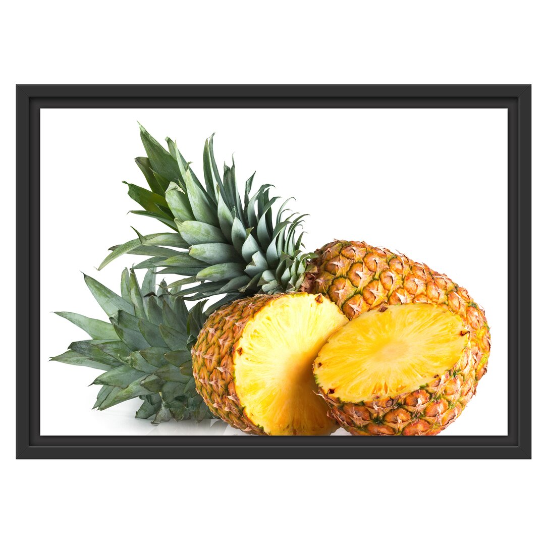 Gerahmtes Wandbild Frische Ananas