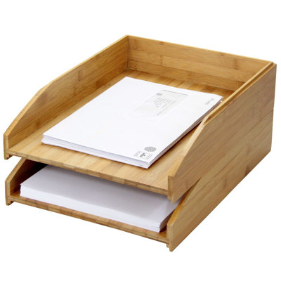 Wood Paper Organiser
