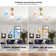 52 In. 3 Reversible Blades Adjust Height Ceiling Fan With Dimmable Led Light & Remote Control