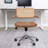 Carli Rattan Genuine Leather Office Chair