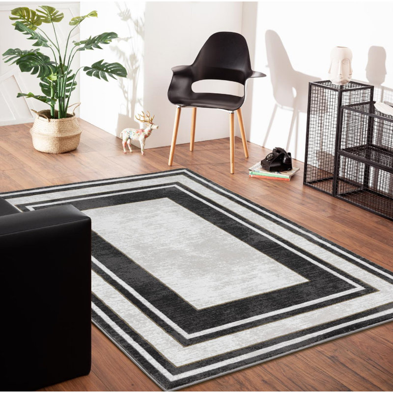 Bolog Abstract Indoor Rug, Rectangle 3'9" x 5'9"