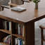 Bureau de direction rectangulaire en bois massif avec tiroirs Walnut-1833105179-1833105178
