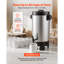 Urne à café commerciale, distributeur de boissons chaudes de 40 oz 203 oz avec robinet sans goutte, cafetière à infusion rapide 1090 W, contrôle automatique de la température, pour la restauration, les fêtes, les églises et les restaurants-122920544