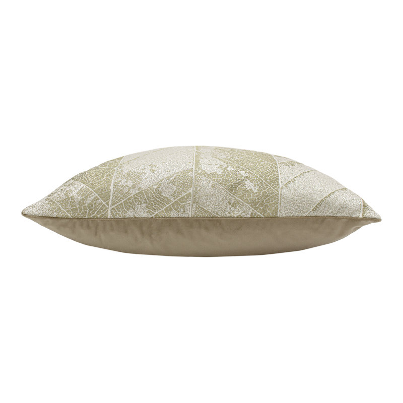 Ashley Floral Square Cushion, Brass/Mocha, Polyester